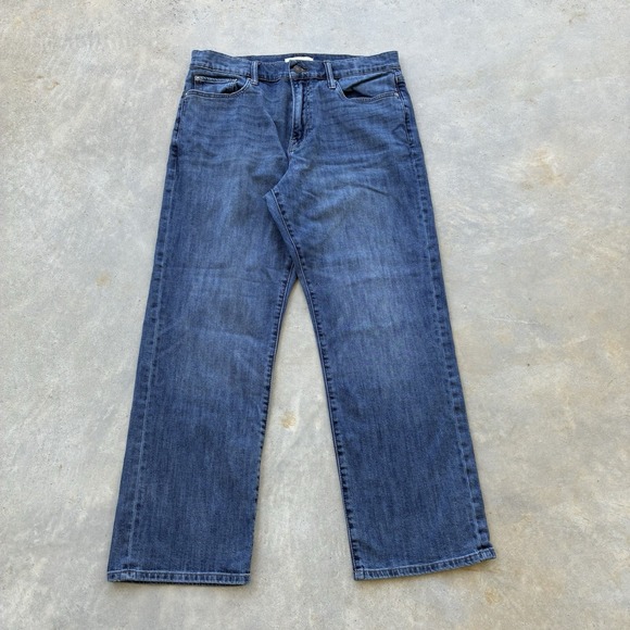 Lucky Brand Other - Lucky Brand 181 Relaxed Straight Jeans Mens 34x30 Blue Medium Wash Stretch Denim